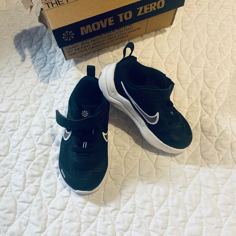 Nike Kids Black and White Athletic Sneakers